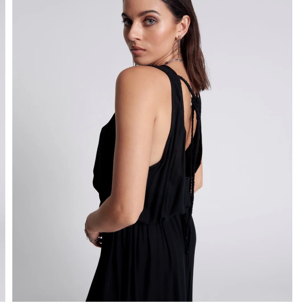 One Teaspoon After Party Jumpsuit black NWT open back sexy